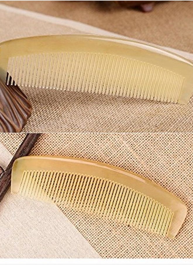 Liasun - Premium Quality 100% Handmade Anti Static Natural Sheep Horn Comb - Professional Detangling Massage Comb (Mellowandfull) - Image 1