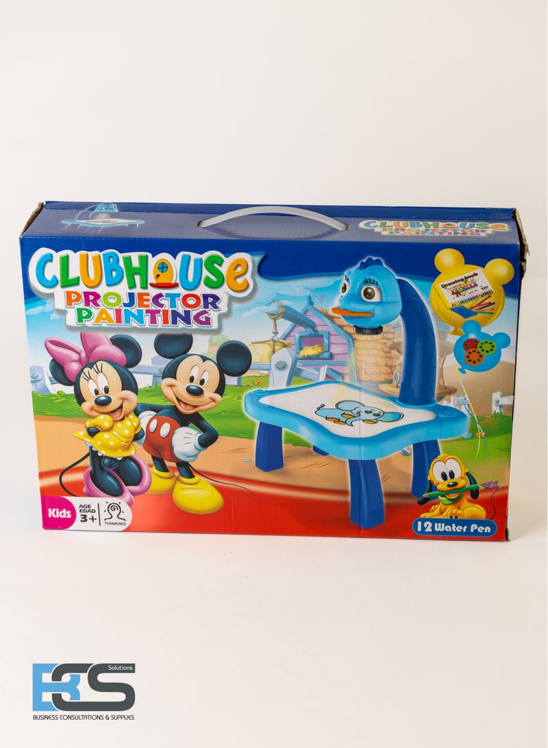 Adjustable Rotating Kids Projector Painting With 12 Colour Markers And 24 Patterns To Trace - Image 2