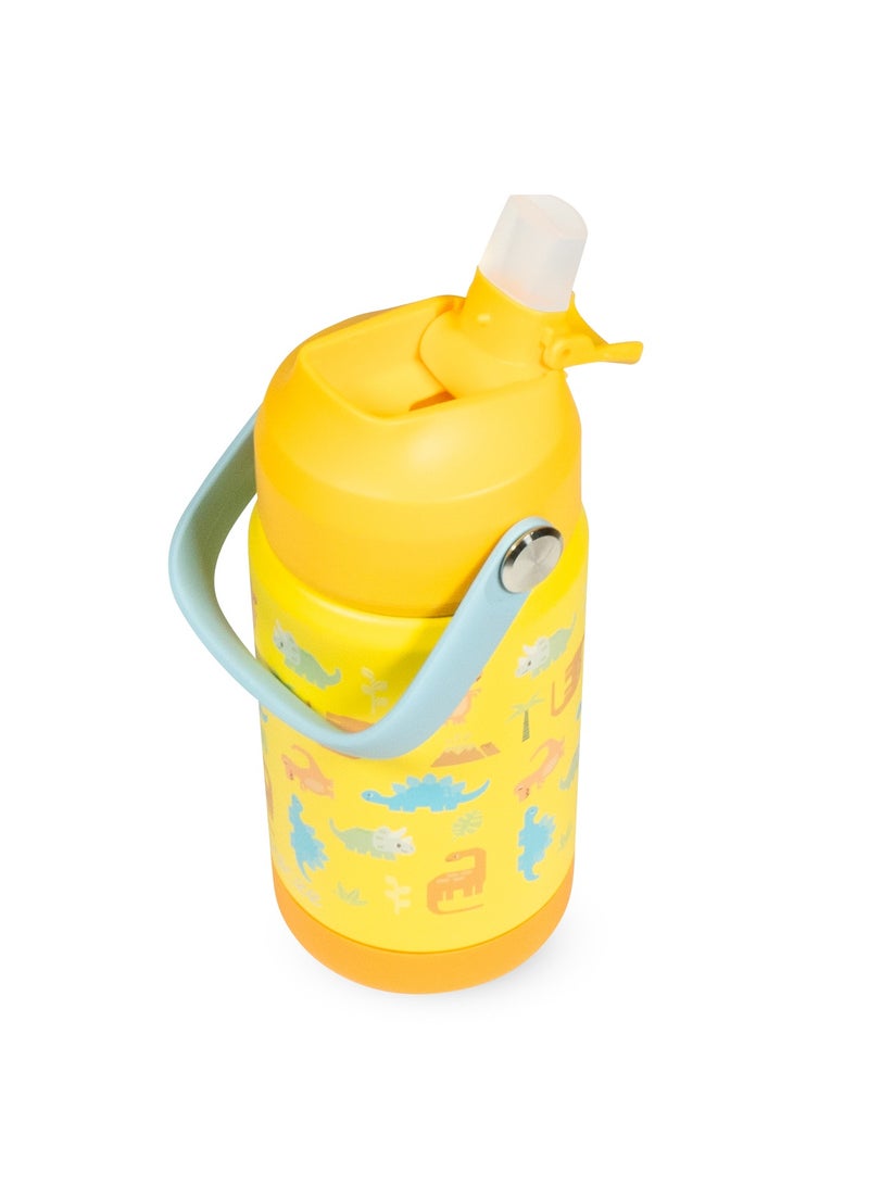 WAICEE Beige Dinosaur 2.0 Water Bottle with Handle - 12oz / 350ml - Image 4