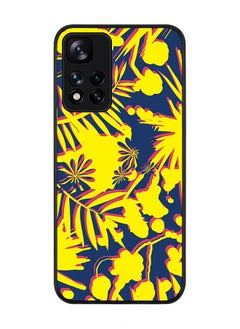 Rugged Black edge case for Redmi Note 11 Pro Plus 5G Slim fit Soft Case Flexible Rubber Edges Anti Drop TPU Gel Thin Cover - Hawaii Jungle