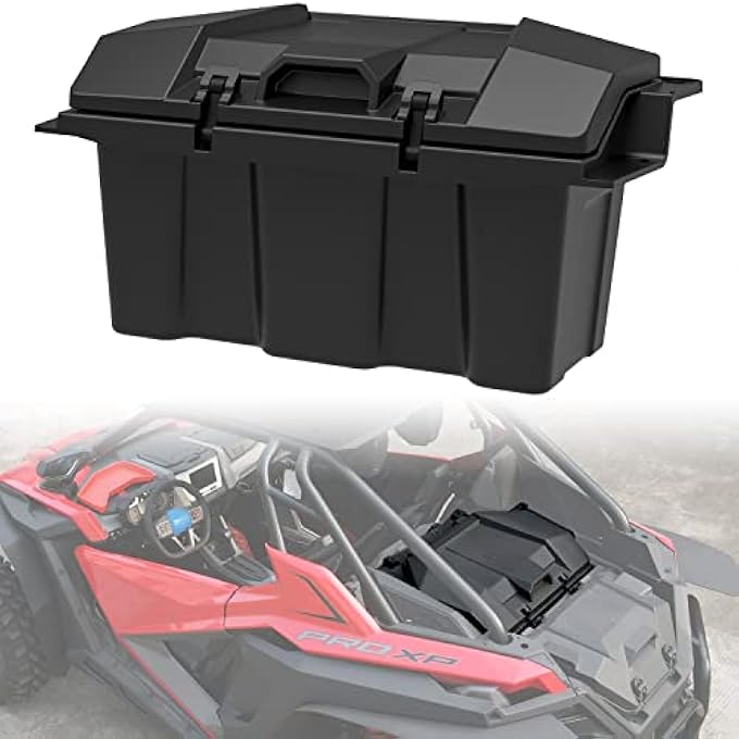 rayihni UTV Cargo Box for RZR PRO, Forward Poly Water Resistant 73 QT Forward Cargo Storage Box for Polaris RZR Turbo R/PRO XP 4 LE 2020-2022 Accessories, Replacement #2883751 - Image 1
