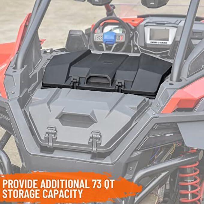 rayihni UTV Cargo Box for RZR PRO, Forward Poly Water Resistant 73 QT Forward Cargo Storage Box for Polaris RZR Turbo R/PRO XP 4 LE 2020-2022 Accessories, Replacement #2883751 - Image 2