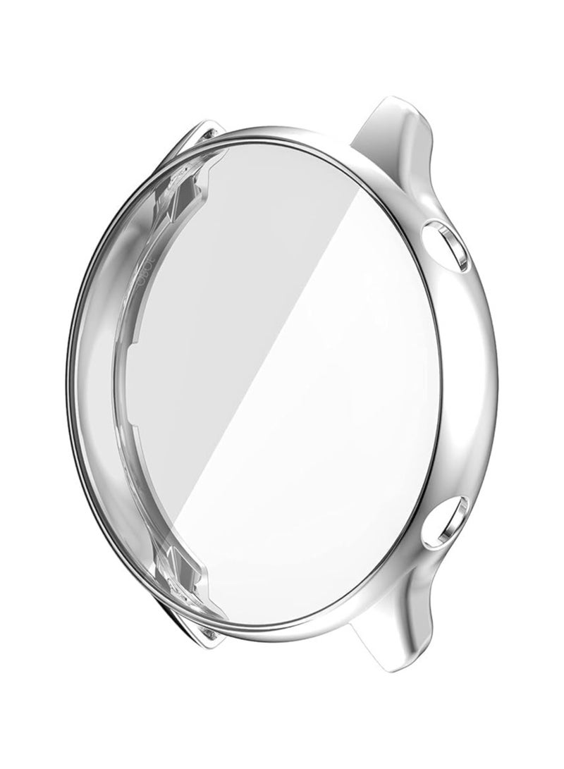 غلاف واقي الشاشة ELMO3EZZ متوافق مع Amazfit GTR 2/GTR 47 غطاء ناعم مقاوم للصدمات من مادة TPU (فضي) - Image 1