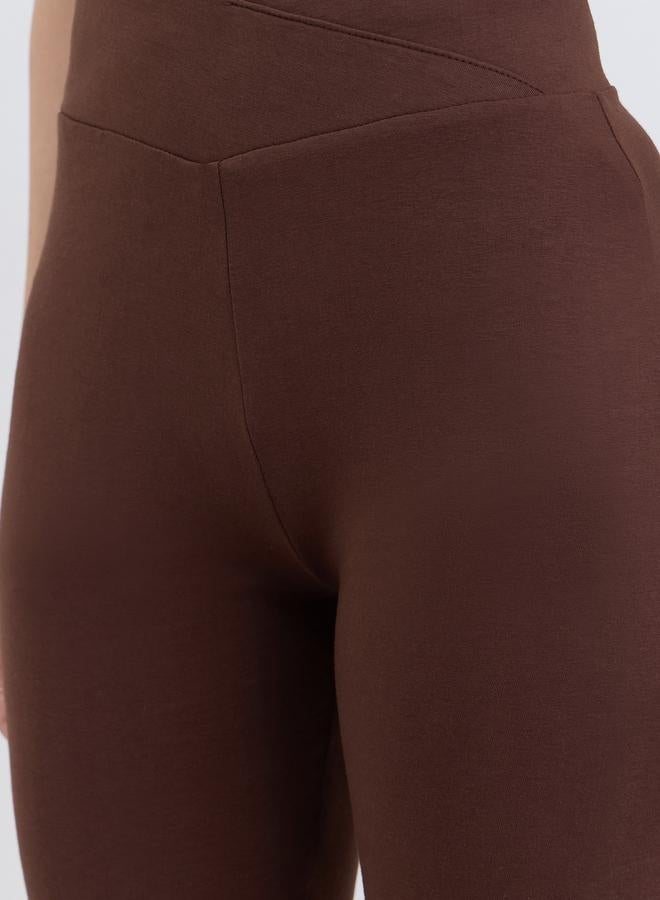 ستايلي شورت ركوب دراجات بخصر متقاطع - Image 4