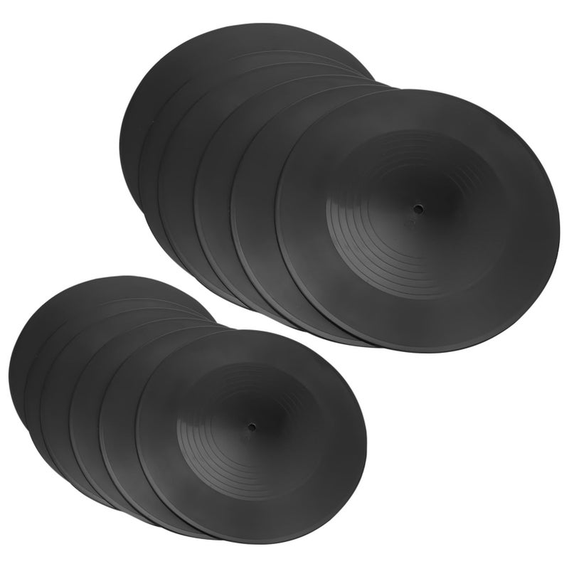 12 Pcs Vinyl Record Wall Display Vintage Retro Music Records Decor For Home Bar - Image 2