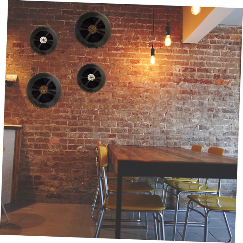 12 Pcs Vinyl Record Wall Display Vintage Retro Music Records Decor For Home Bar - Image 5