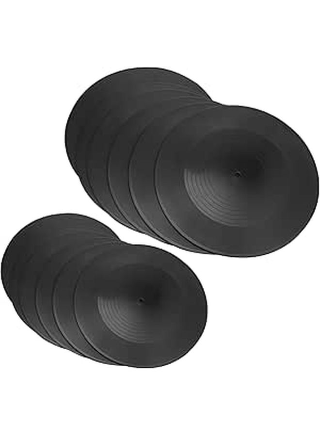 12 Pcs Vinyl Record Wall Display Vintage Retro Music Records Decor For Home Bar - Image 1
