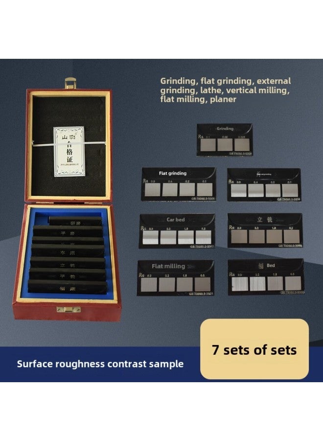 Mountain Test Surface Roughness Comparison Sample Block Comparison Model Lathe Vertical Milling Flat Milling Grinding External Grinding Flat Grinding Planer-Model:Flat Grinding (notebook Type) - Image 2