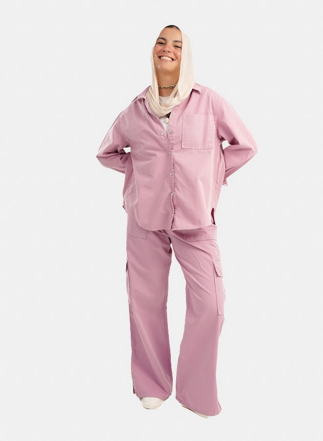 Clue Linen Shirt with Patch Pocket  - Image 2