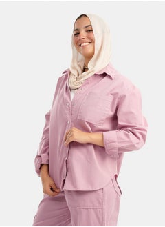 Clue Linen Shirt with Patch Pocket  - Image 3