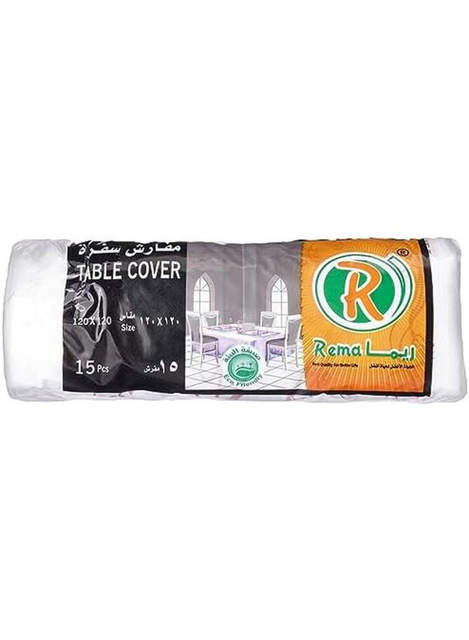 Rema Jumbo Table Cover 120 X 120 Cm 15 Pcs White 6287000994063 - Image 2