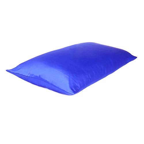 Oussum Satin Silk Pillowcase Pillow Case Covers with Envelop Closure for Hair and Skin Home Bed Decor Set of 2 Pillowcase Free 3 pcs scrunchies (Standard, Royal Blue) - Image 5