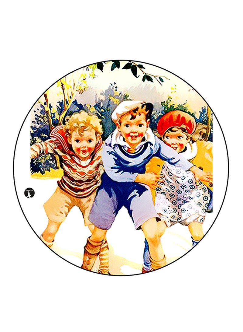 RKN Vintage Art Printed Mouse Pad Multicolour