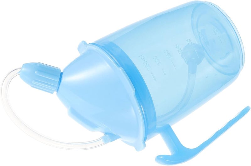 Leakproof Drinking Straw Cup for Bedridden Elderly Adults, Spill-proof Liquid Diet Feeding Mug with Straw, Portable Nursing Drinking Aid for Patients and Disabled - Image 1