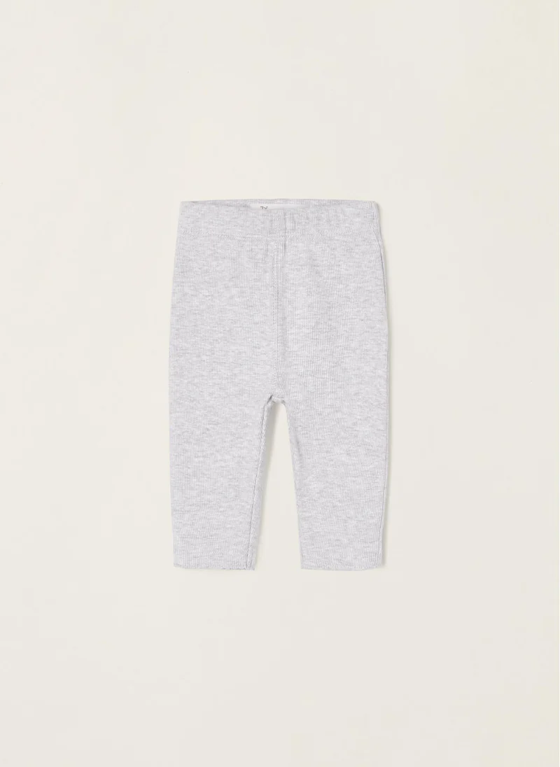 Zippy Zippy Printed Ribbed Leggings For Newborn