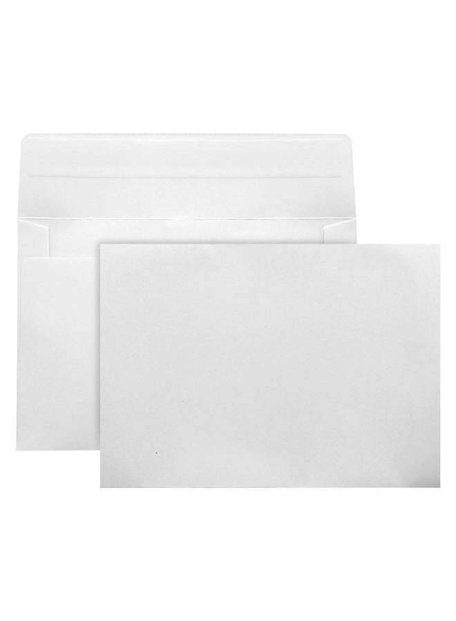 xflyxin 50 Packs White A7 Envelopes,5x7 Envelopes,5x7 Envelopes for Invitations,Printable invitation envelope,Photos, postcards, greeting cards, mailings, Wedding Self-sealing Envelopes (white) - Image 1