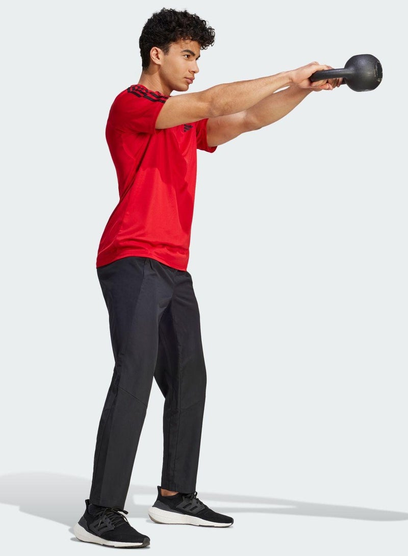 Adidas تي شيرت أساسي للتدريب مع 3 خطوط - Image 5