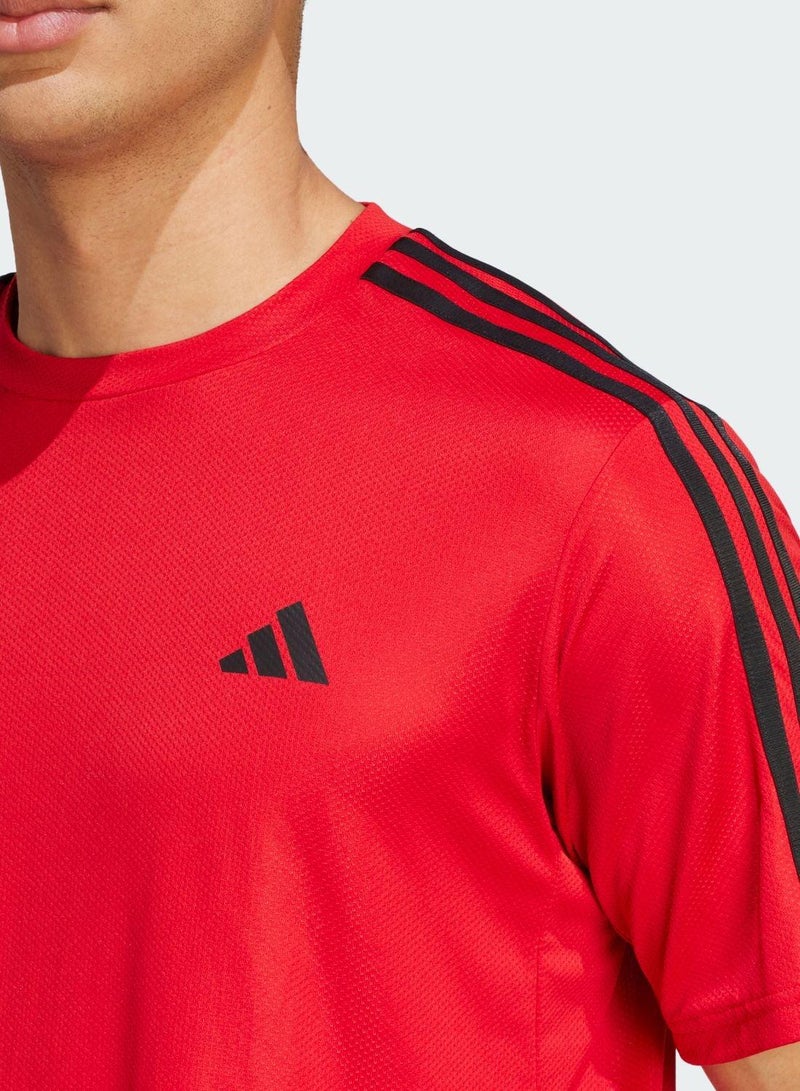 Adidas تي شيرت أساسي للتدريب مع 3 خطوط - Image 4