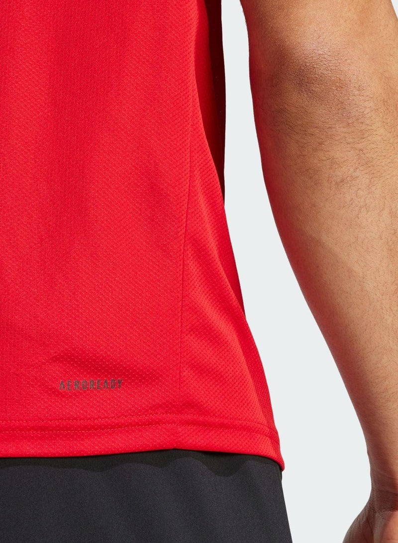 Adidas تي شيرت أساسي للتدريب مع 3 خطوط - Image 3