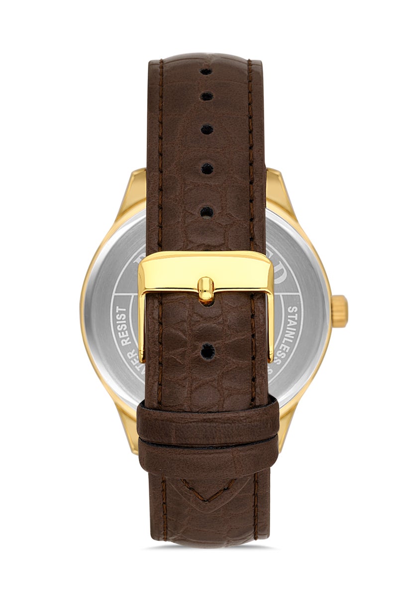 OMAX MEN’S Wrist-Watch | Analog | Leather Strap | Elegant Design - Image 3