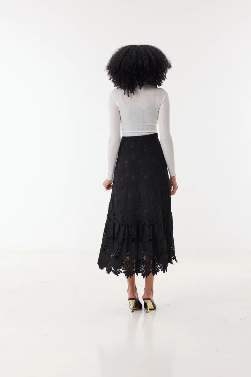 Ashita Fernandes Black Cathrine Skirt for Women | Best Price UAE