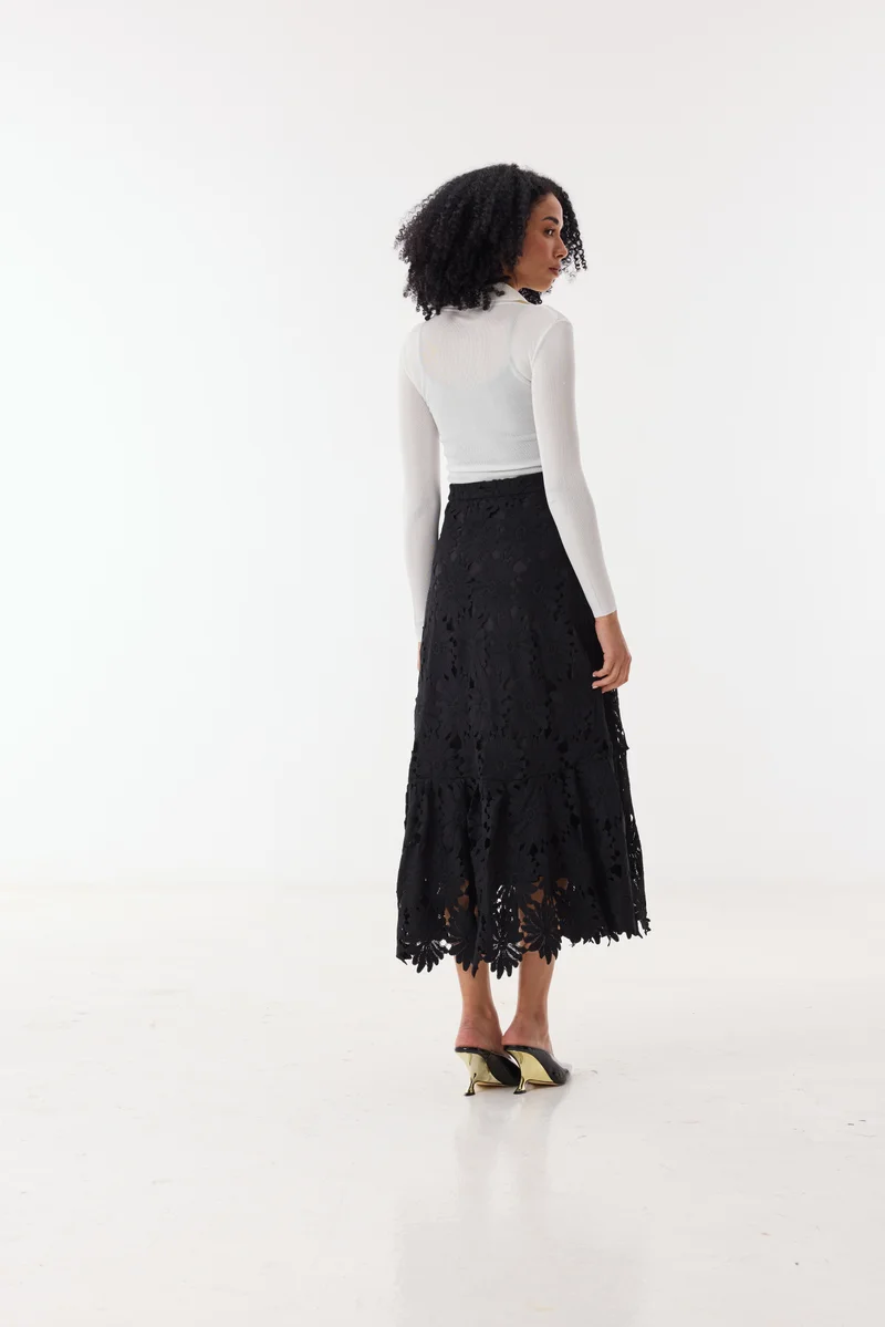 Ashita Fernandes Black Cathrine Skirt for Women | Best Price UAE