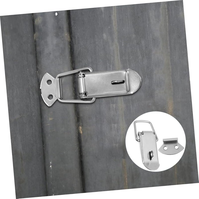 12Pcs Heavy Duty Spring Loaded Toggle Latch Buckle Lock Hasp for Toolboxes and Boxes Secure Closure - Image 3