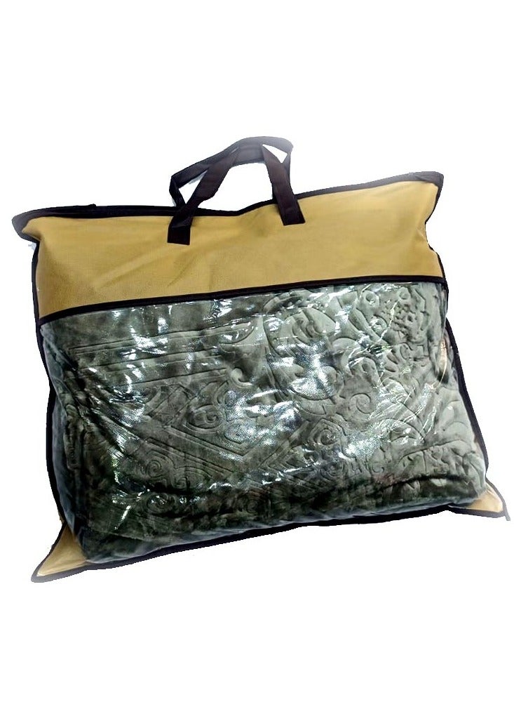 GB Embossed  Flannel Fleece Blanket Travel Blanket for Bed and Sofas Luxurious Warm and Comfortable Size 220*240 - Image 3