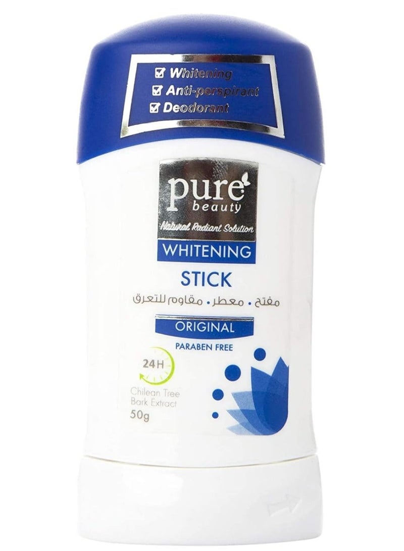 بيور بيوتي ستيك مفتح  مزيل عرق معطر أوريجينال  50 غرام