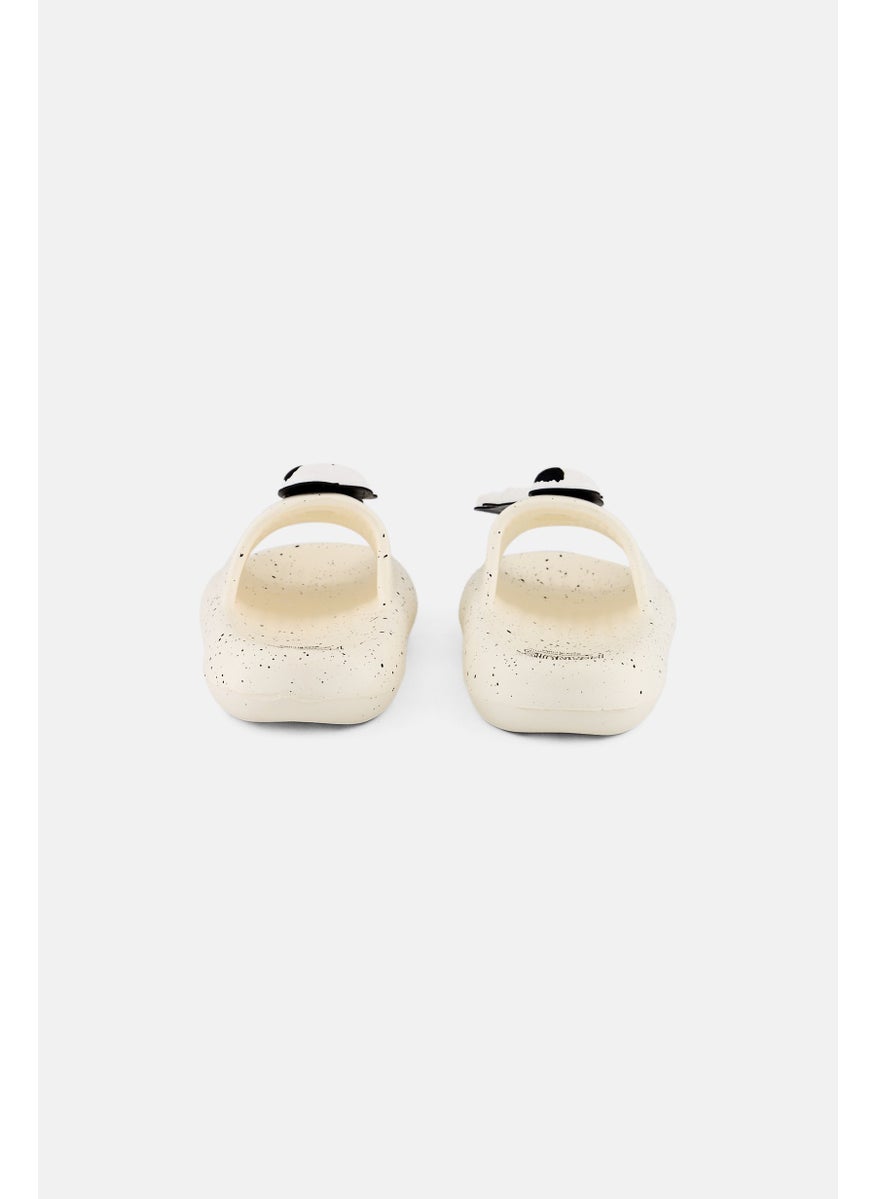Peanuts Kids Boy Slip on Slides, Off White  - Image 4