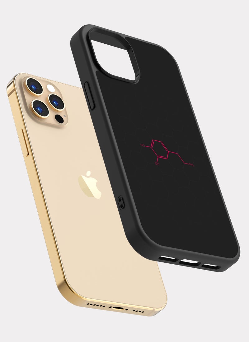 PXLAAT iPhone 12 Pro case cover Dopamine Chemical Formula - Image 2