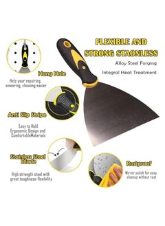 Putty Knife, 7pcs Paint Scraper, Putty Knife Set, Stainless Steel Scraper Tool, Filler Knife Wall Paint Scraper And Putty Knife Wallpaper Scraper Set With Non-Slip Handle, Hand Tools - pzsku/Z4AE66FA67982E16623F4Z/45/_/1740214942/7b70d937-049d-44ca-85aa-5b3764e8e883