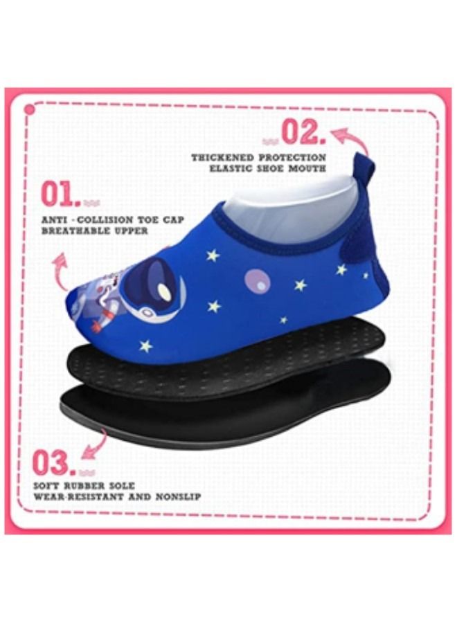 GGEROU Water Shoes Beach Socks for Kids Toddler Barefoot Swim Socks, Quick-Dry Non-Slip Aqua Water Sport Shoes - Image 4