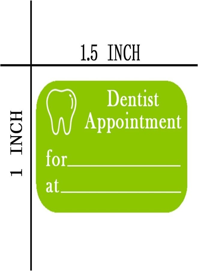 Top label Doctor and Dentist Appointment Stickers,1.5X1 Inches Appointment Planner Stickers for Adults,240 Count - Image 3