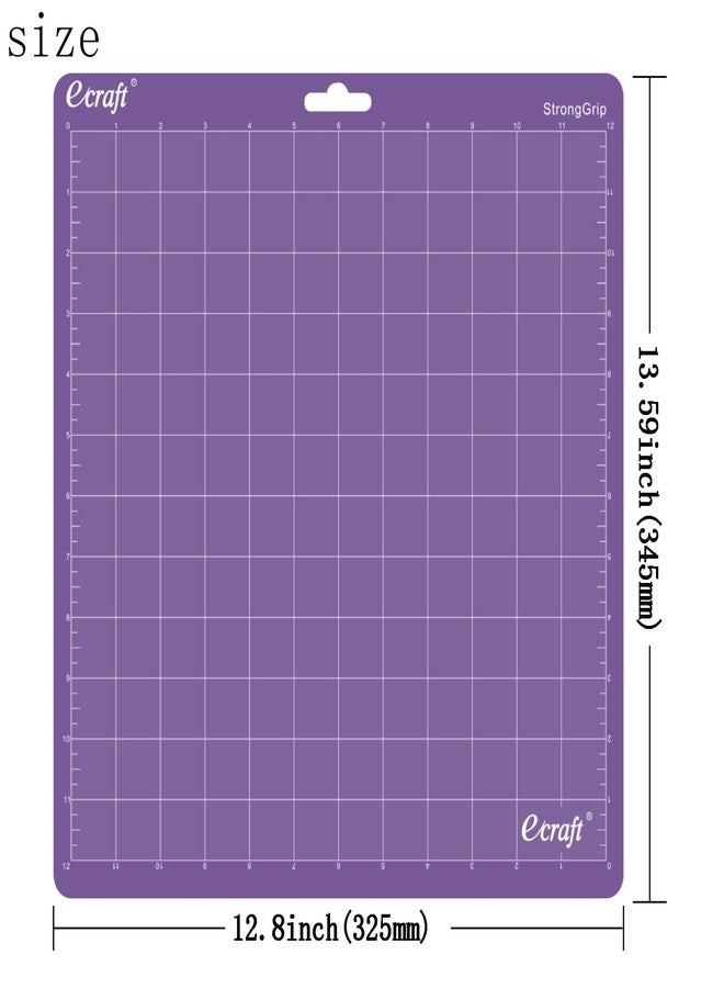 Ecraft 12x12 Cutting Mat 5-Pack for Silhouette Cameo 5/4/3/2/1, Variety Grip (StrongGrip, StandardGrip, LightGrip), Gridded Non-Slip Replacement Mats for Crafts, Quilting & Sewing - Image 3