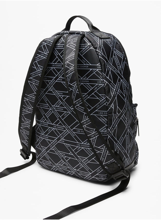 Lee Cooper Women Monogram Print Backpack  - Image 3