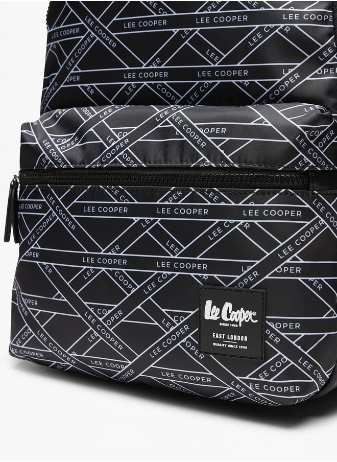 Lee Cooper Women Monogram Print Backpack  - Image 2