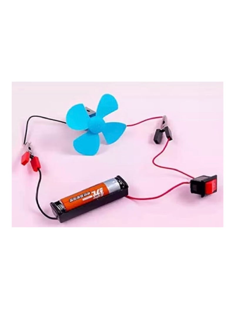 DIY Electrical Circuit Science Experiment Kit for Kids - STEM Educational Learning Toy - Includes Motor, Fan, Light Bulb, and Switch - Physics Discovery Set for Boys & Girls - Image 2