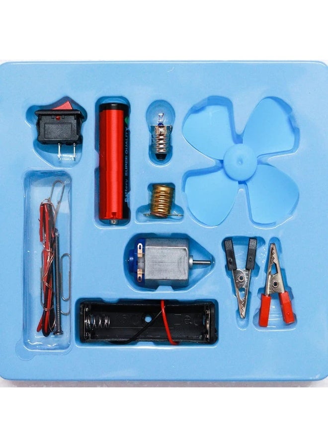 DIY Electrical Circuit Science Experiment Kit for Kids - STEM Educational Learning Toy - Includes Motor, Fan, Light Bulb, and Switch - Physics Discovery Set for Boys & Girls - Image 3