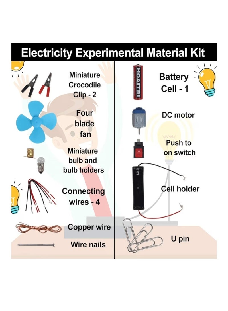 DIY Electrical Circuit Science Experiment Kit for Kids - STEM Educational Learning Toy - Includes Motor, Fan, Light Bulb, and Switch - Physics Discovery Set for Boys & Girls - Image 5