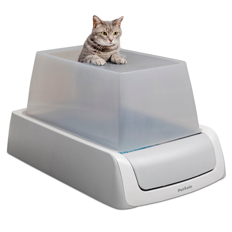 PetSafe ScoopFree Crystal Pro Legacy Self-Cleaning Automatic Litter Box - Top-Entry Motion-Sensing Cat Box with Integrated Health Counter - Includes 1 Disposable Crystal Litter Tray - Image 4