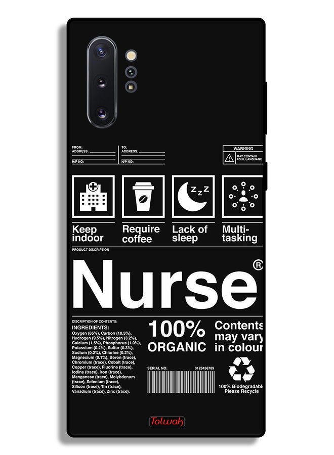Tolwak Samsung Galaxy Note 10 Plus Protective Case Cover Nurse Sticker - Image 2