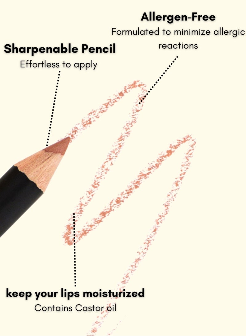 غلور  قلم تحديد الشفاه غلور إندليس تشارم ألتيميت بريسيشن - كافيه – نباتي، خالٍ من مسببات الحساسية، تحديد الشفاه طويل الأمد - Image 4