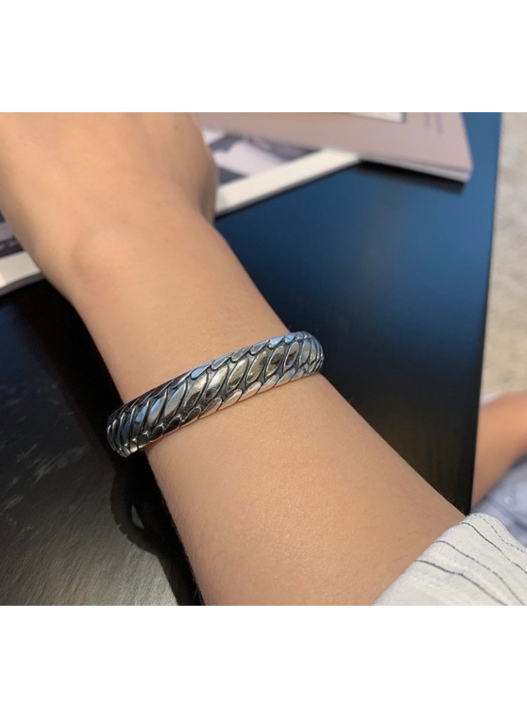 لاتين سوار بتصميم إطار سيارة مميز، مناسب للنساء والرجال، سوار هيت بوب، مقاس مفتوح، هدية مثالية للحفلات - Image 1