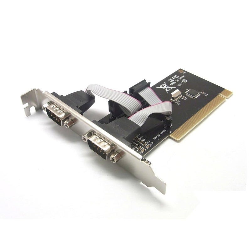 PremiumAV PCI Serial Card – Dual DB9 RS232 9-Pin COM Port Expansion Adapter for Desktop PC – Internal PCI Slot Interface for CNC, POS Systems, Modems & Legacy Device Connectivity - Image 5