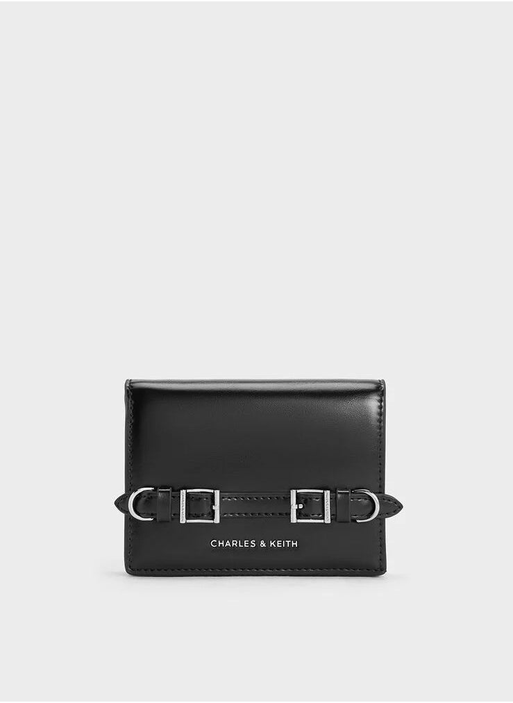 Charles & Keith Sloane Chain-Handle Wallet & Crossbody Bag - Black  - Image 1