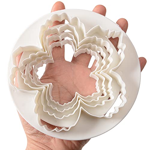SPHTOEO Bigger Peony Petals Flower Cutter, Set of 4pcs Gum Paste Flowers Cake Decorating Cutter Fondant Mold Sugar Tools - Image 4