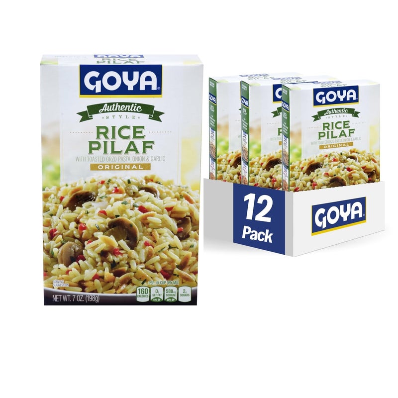 Goya Foods Authentic Style Rice Pilaf Mix 7 Ounce Pack of 12