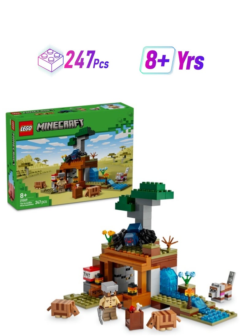 LEGO Minecraft® The Armadillo Mine Expedition Video Game Figure 21269 (247) Pieces  - Image 1