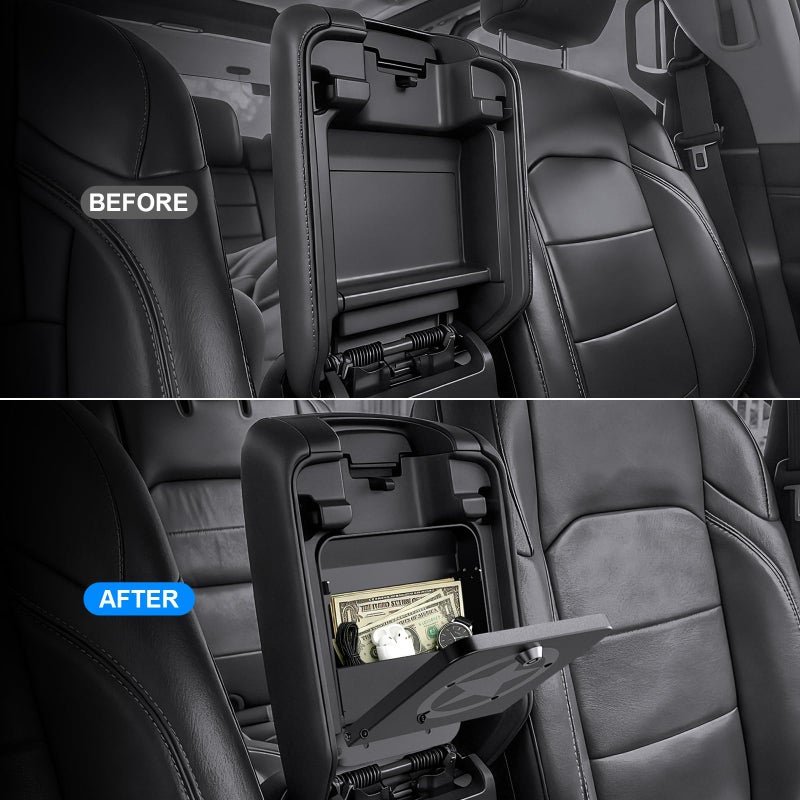 DIAMOOKY Metal Center Console Hidden Organizer for Jeep Wrangler JL JLU 2018-2026 & Gladiator JT 2020 2021 2022 2023 2024 2025 2026 Accessories Armrest Hidden Center Console Storage Box W/Keys, Star - Image 4
